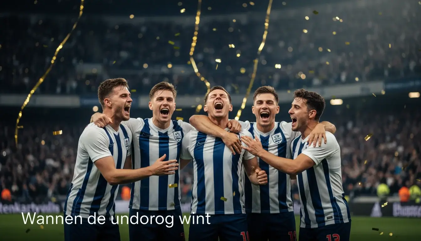Underdog voetbalteam viert verrassende overwinning