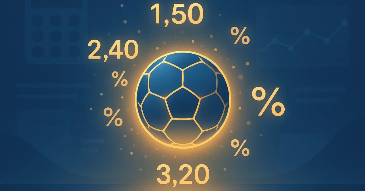 Explanation of Euro odds and quotations. Decimal odds like 1.50, 2.40 and 3.20 with implied probabilities (percentages).