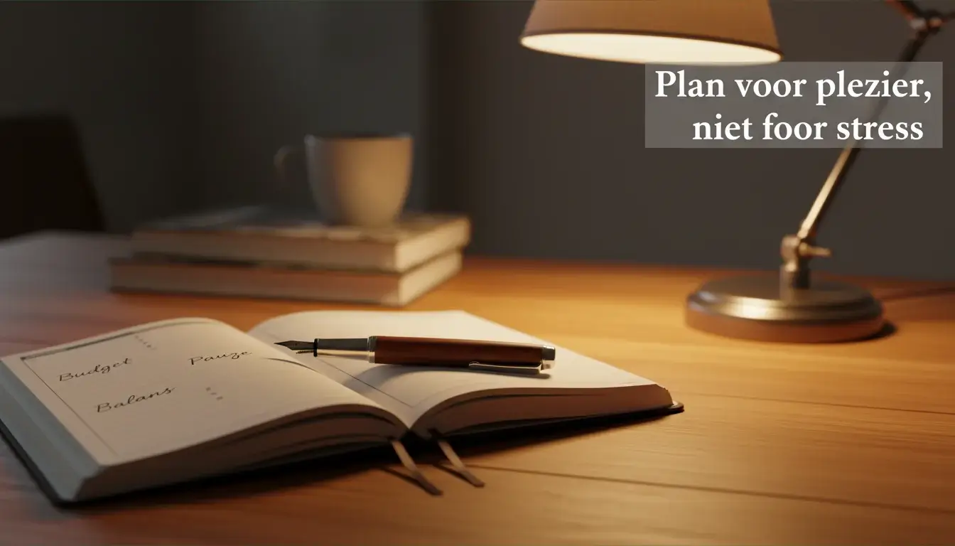Kalender met gemarkeerde data en notities