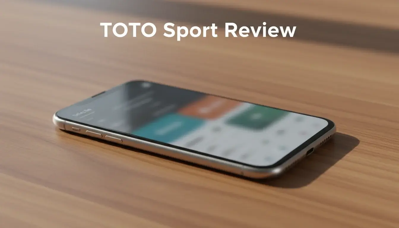 Smartphone met sportsbook app interface op tafel