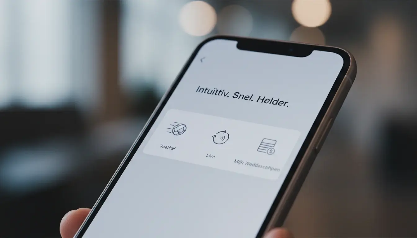 Moderne smartphone met overzichtelijke app interface